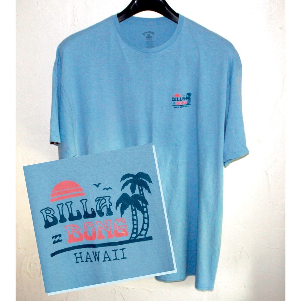 Vintage Billabong Hawaii T Shirt 2XL blue surf